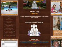 Tablet Screenshot of karmadogtrainingdenton.com